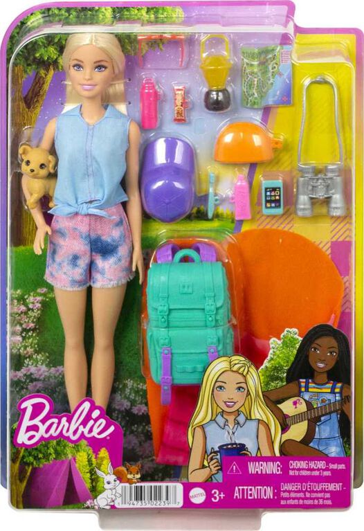 Barbie Doll and Accessories, It Takes Two "Malibu" Camping Doll and 10+ Pieces