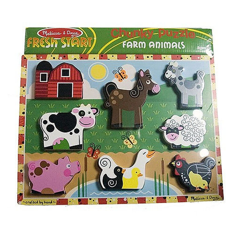 Melissa & Doug - Chunky Puzzle - Farm animals | Toys R Us Canada