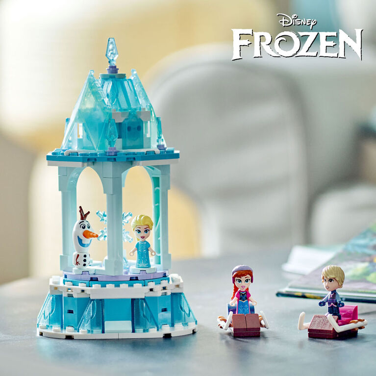 LEGO  Disney Anna and Elsa's Magical Carousel 43218 Building Toy Set (175 Pieces)