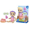 Baby Alive Bébé au spa Arc-en-ciel, poupée de 22,5 cm aux cheveux blonds, thème spa, masque pour poupée et biberon