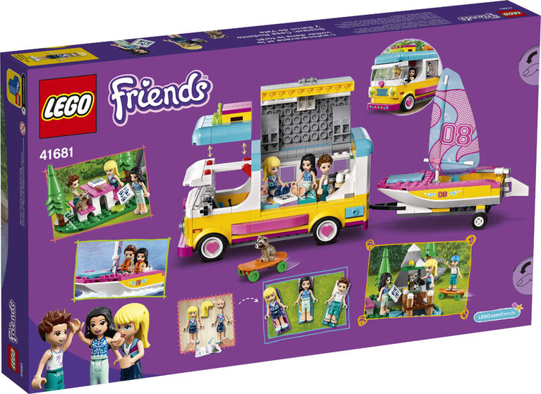 LEGO Friends L'autocaravane et le voilier dans la forêt 41681 (487 pièces)