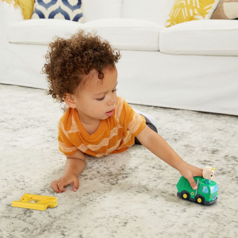 VTech CoComelon Go! Go! Smart Wheels JJ's Recycling Truck and Track - English Edition