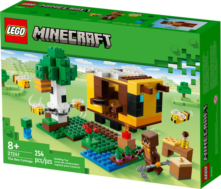 LEGO Minecraft Le chalet des abeilles 21241; Jeu de construction (254 pièces)