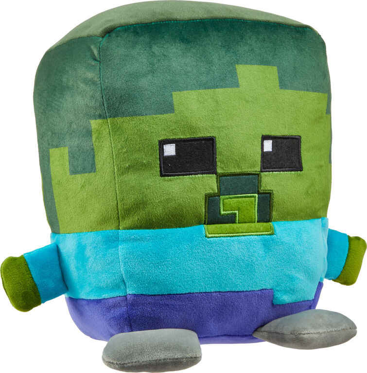 Minecraft Cuutopia Zombie Plush 10-inch Character Pillow Doll, Collectible Toy