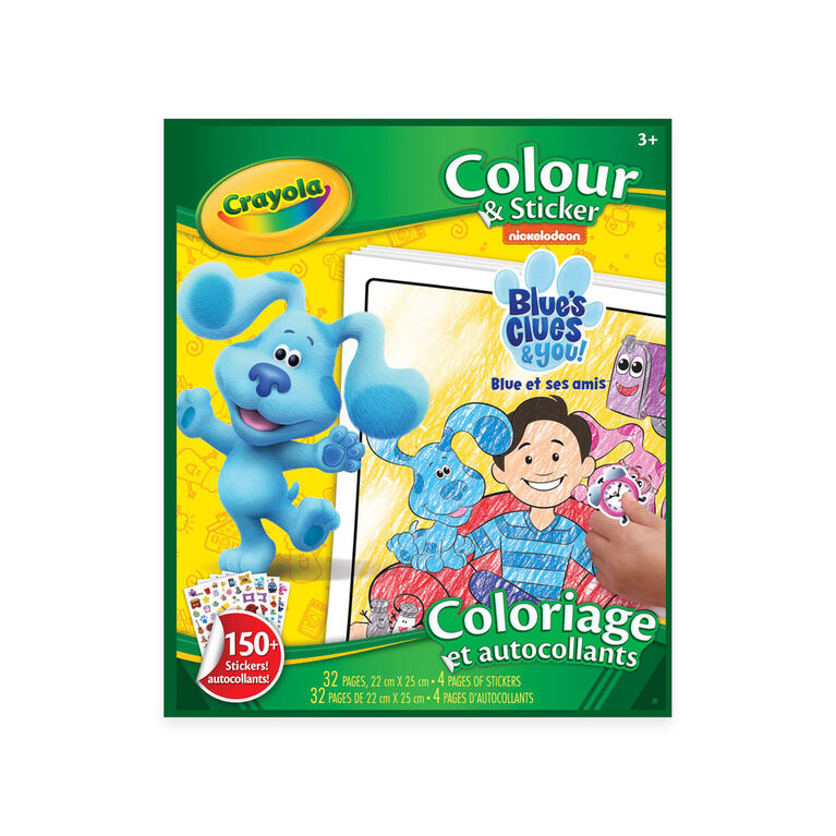 Crayola Colour & Sticker Book, Blue's Clues & You