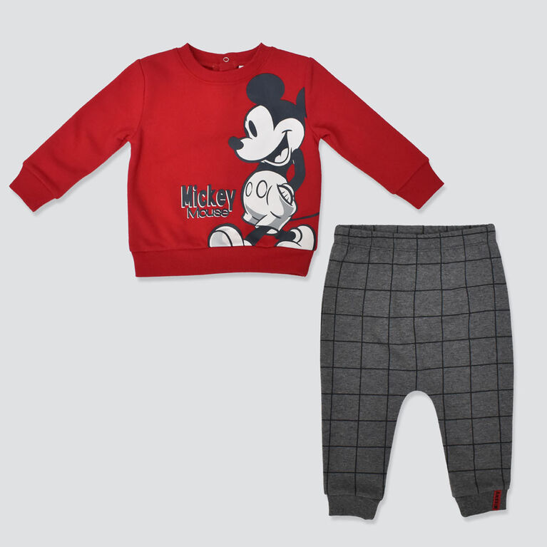 Mickey Mouse ens.Jogger Rouge 12/18M