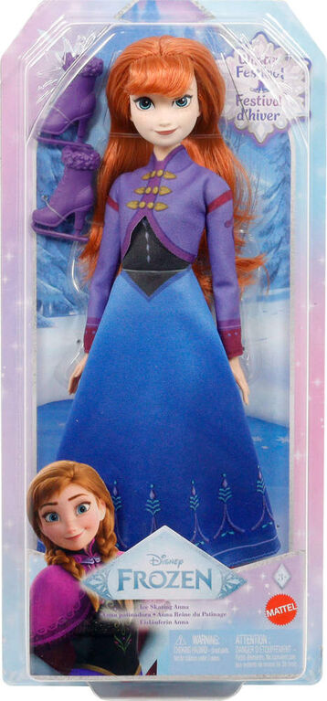 Disney Frozen Ice-Skating Anna Fashion Doll with Skates & Shoes Inspired by Frozen: Winter Festival