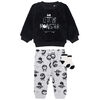 PL Baby 3 piece set black monster 18M