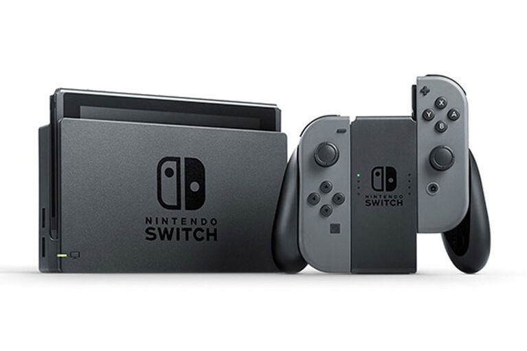 Console Nintendo Switch avec manettes Joy-Con grises