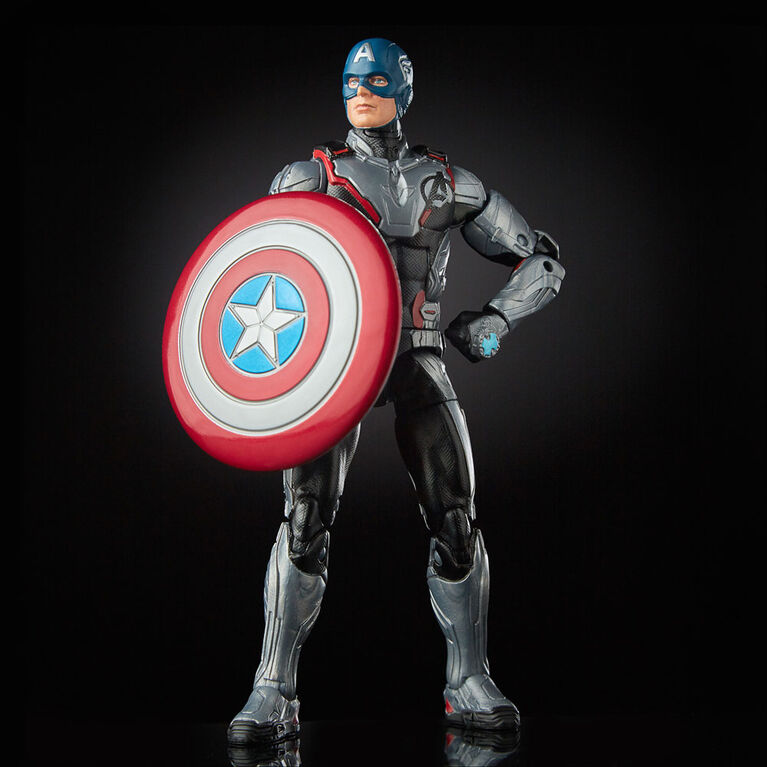 Série Marvel Legends Avengers : Phase finale - Figurine de collection Captain America de 15 cm.