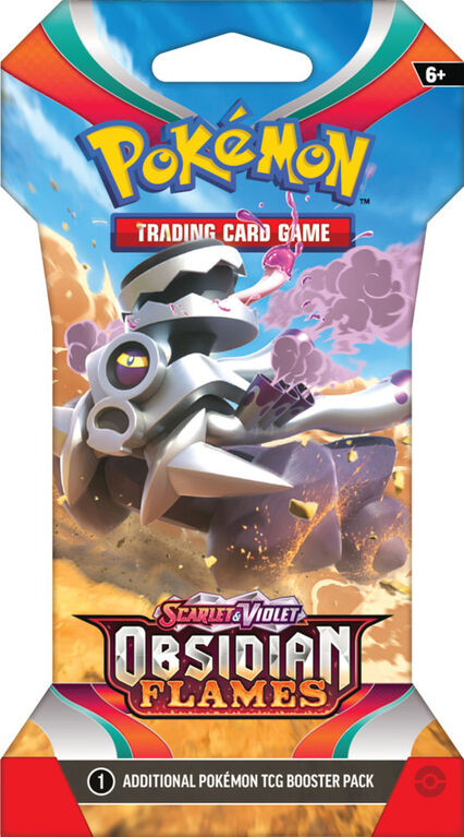 Booster et protège-cartes Pokémon Écarlate et Violet " Flammes Obsidiennes " - Édition anglaise