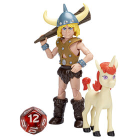Dungeons & Dragons Cartoon Classics 6-Inch-Scale Bobby and Uni 2-Pack Action Figures, DandD 80s Cartoon, Includes d12 from Exclusive DandD Dice Set