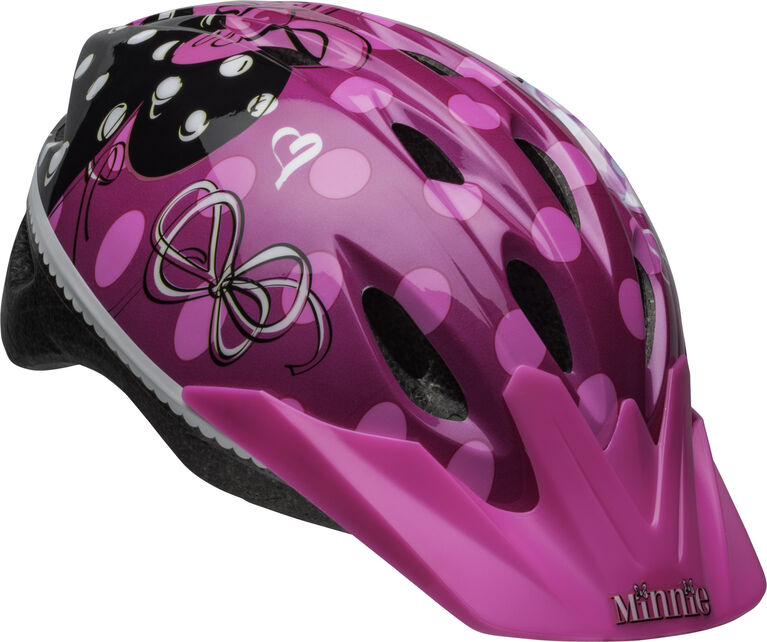 minnie mouse cycle helmet