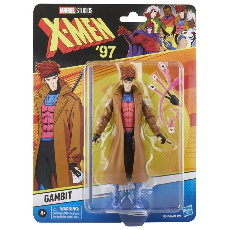 Hasbro Marvel Legends Series Gambit, X-Men '97 6 Inch Marvel Legends Action Figures