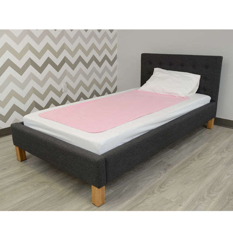 Washable and Waterproof 3 layers Toddler Pad 60 X 30 Pink