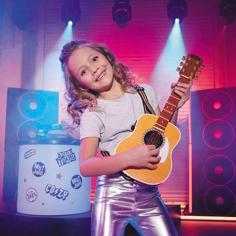 My Real Jam Acoustic Guitar, Toy Guitar with Case and Strap, 4 Play Modes, and Bluetooth Connectivity | Toys R Us Canada My Real Jam Acoustic Guitar, Toy Guitar With Case And Strap, 4 Play Modes, And Bluetooth Connectivity | Toys R Us Canada