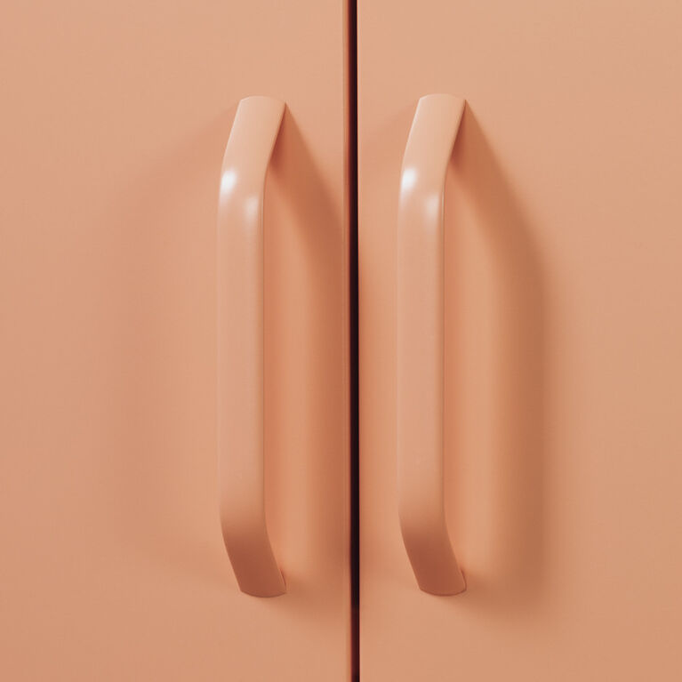 Crea Metal 2-Door Accent Cabinet Orange