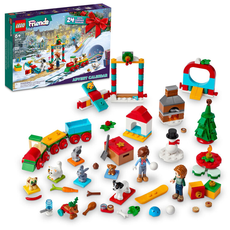 LEGO Friends Le calendrier de l'Avent 2023 41758 Ensemble de jeu de  construction (231 pièces)