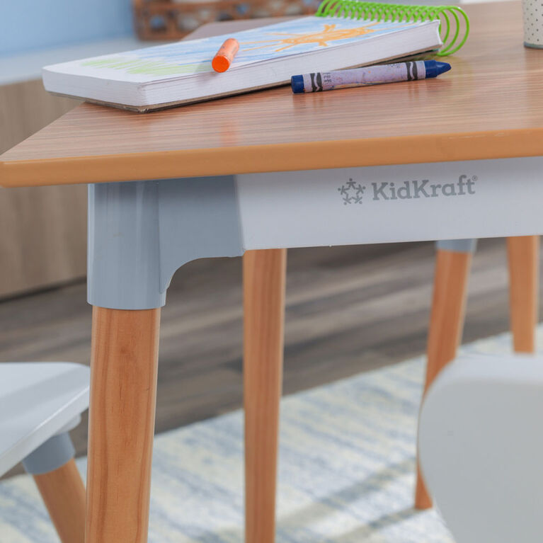 Mid-Century Kid Table/4 Chairs Set