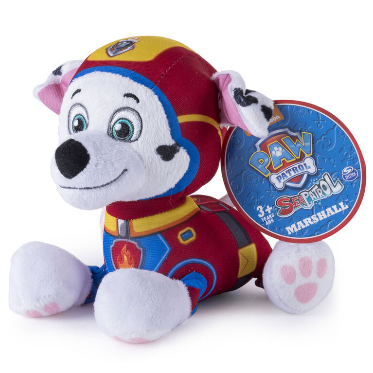 Paw Patrol - Peluche de 20 cm - Sea Patrol - Marcus