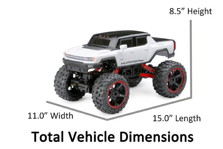 Hummer EV 4x4 Rock Crawler radiocommandé, échelle 1:10