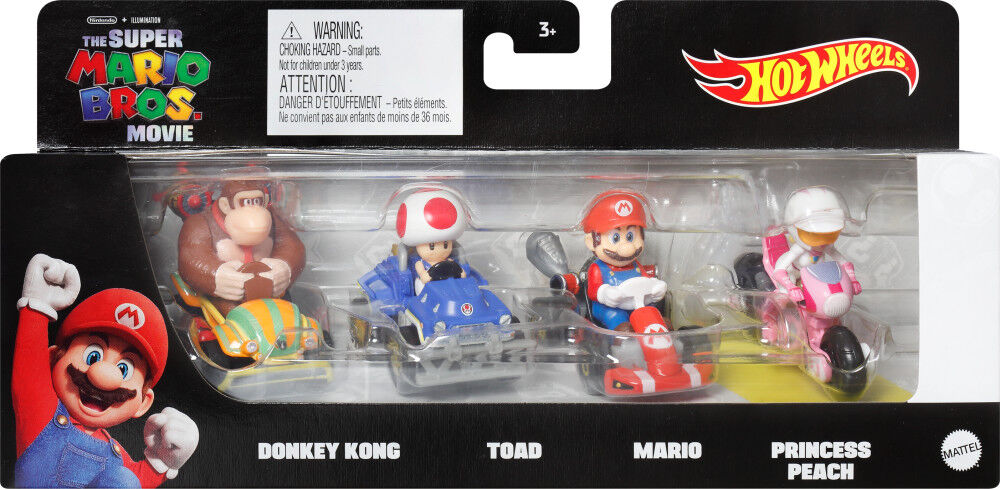 Hot Wheels The Super Mario Bros. Movie Jungle Kingdom Raceway Playset with Mario Die-Cast Toy Car