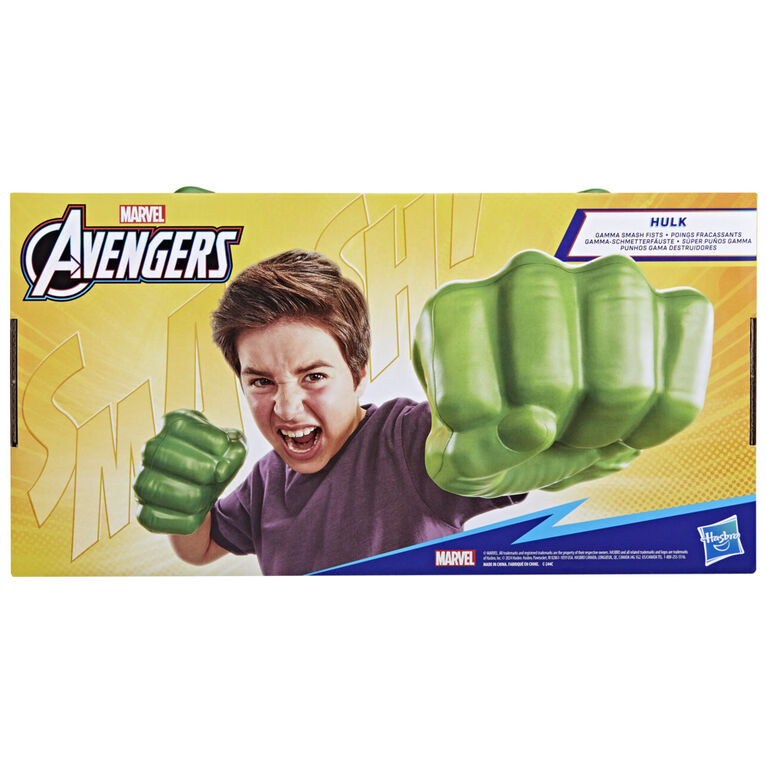Marvel Avengers, jouet de déguisement Gants fracassants de Hulk