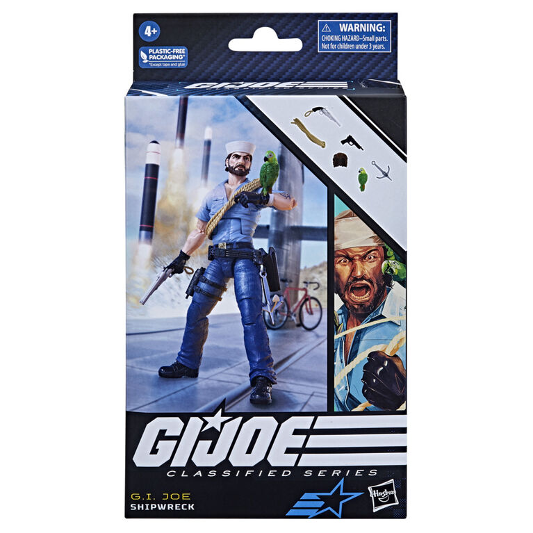 G.I. Joe Classified Series Shipwreck with Polly, Collectible G.I. Joe Action Figures, 70, 6 Inch Action Figures For Boys and Girls