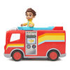 Disney Junior Firebuds, Bo and Flash, Action Figure and Fire Truck Vehicle with Interactive Eye Movement