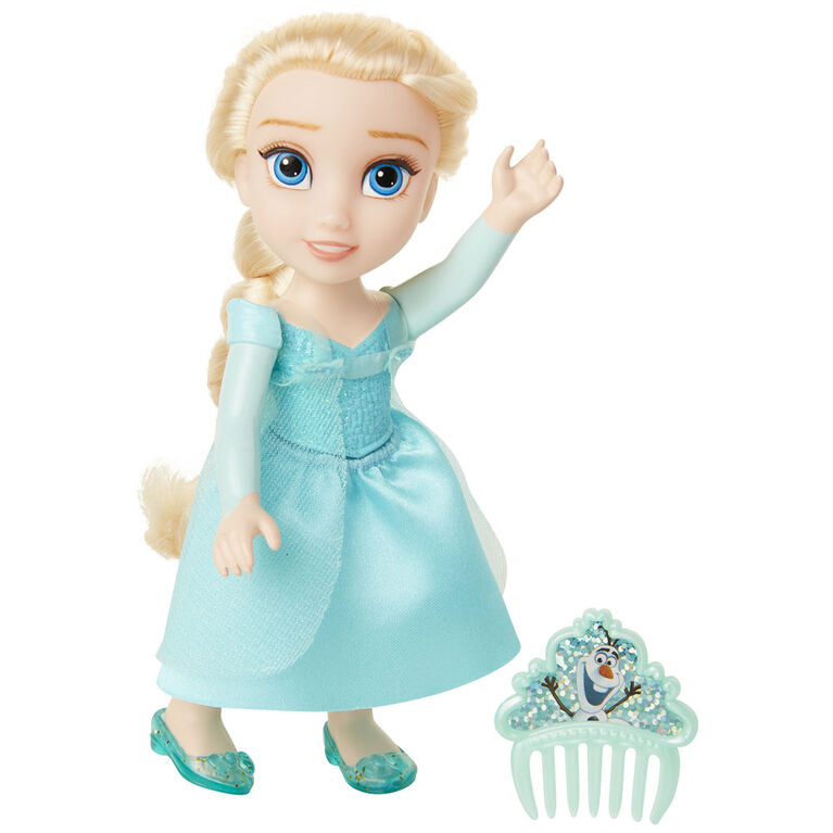 Elsa Petite Poupée Avec Corsage Dur Pailleté et Peigne