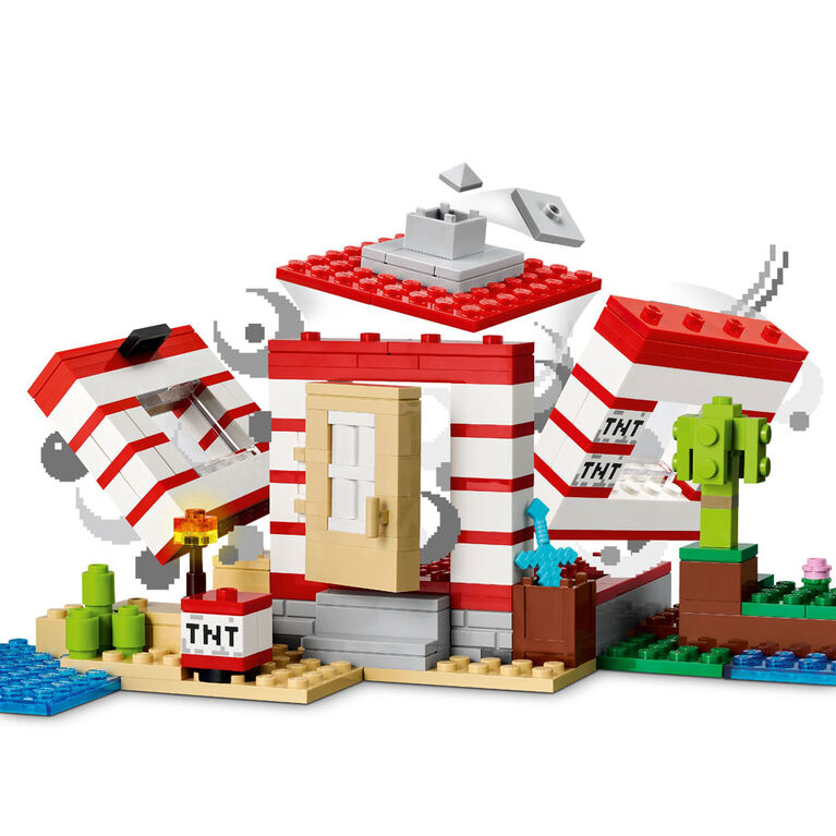 LEGO Minecraft The TNT Jungle House Toy for Boys and Girls Ages 8+ - Building Set for Kids - 21275