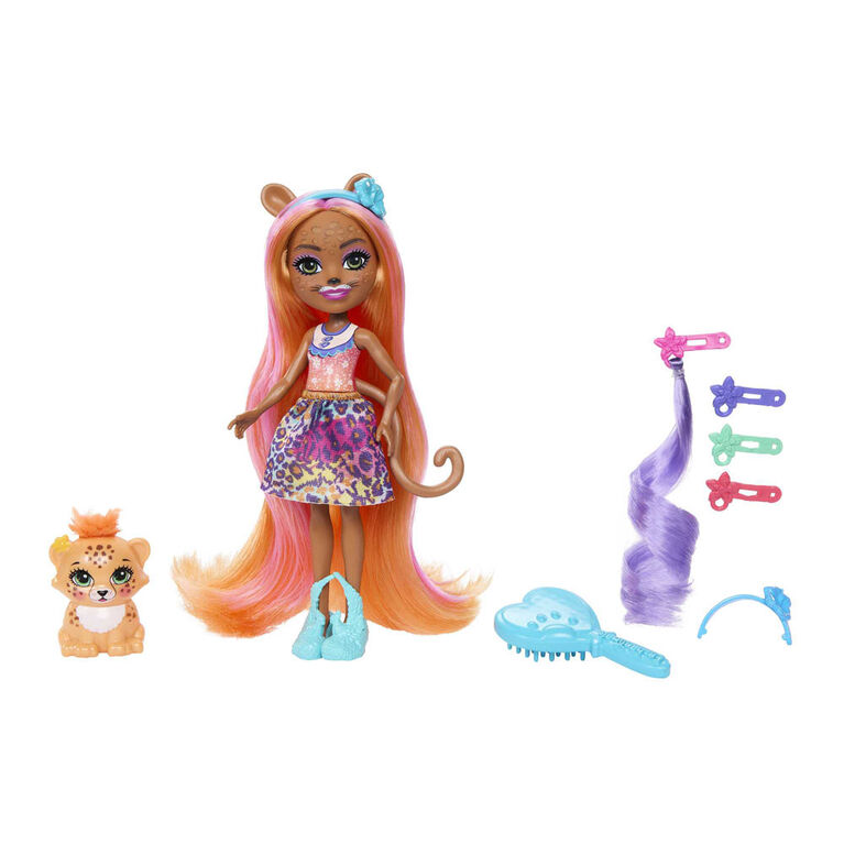 Enchantimals Glam Party Charisse Cheetah and Grinsy Doll - R Exclusive