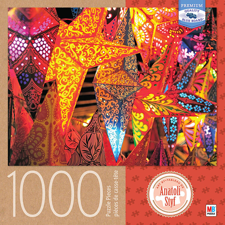Artiste : Anatoli Styf - Casse-tête de 1 000 pièces - Étoiles colorées
