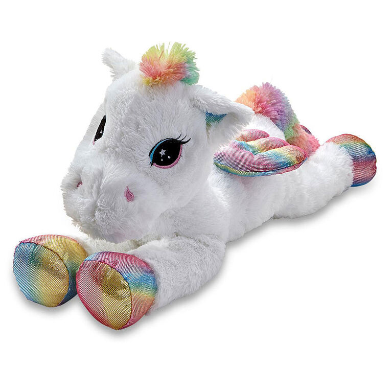 Peluche Pégase de 80 cm de Snuggle Buddies Lying Large Dreamy Friend - Notre exclusivité - Édition anglaise