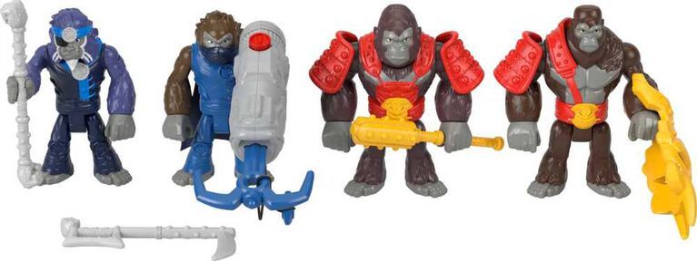 Fisher-Price Imaginext Boss Level Gorilla vs Monkey Army Action Figure Set