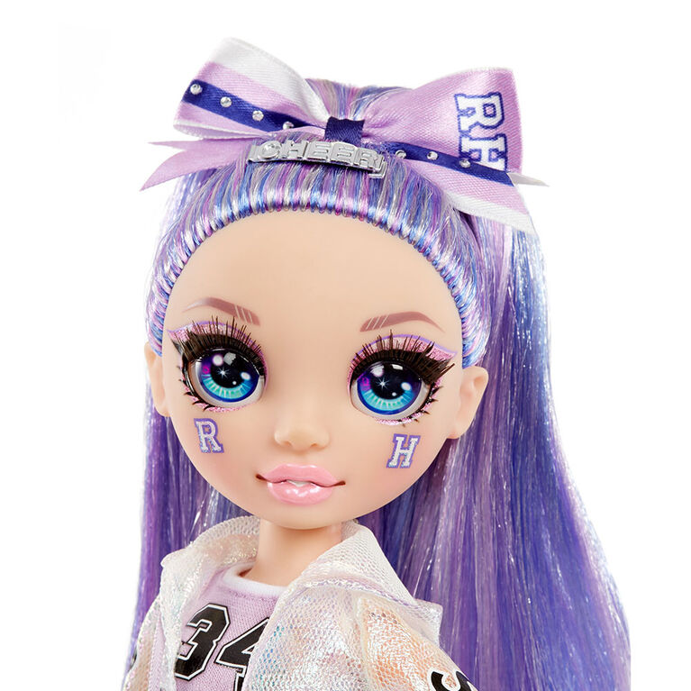 Rainbow High Cheer Violet Willow - Purple Fashion Doll with Pom Poms