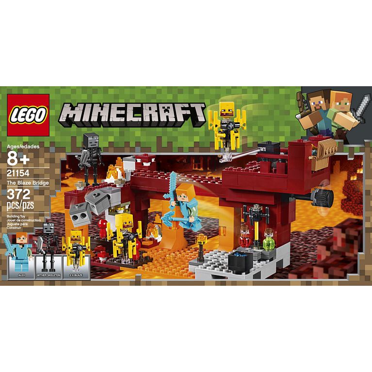 LEGO Minecraft Le pont de Blaze 21154 (372 pièces)