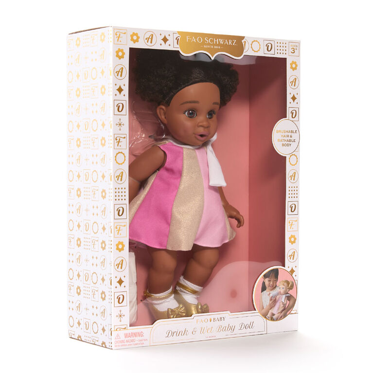 F.A.O. Schwarz Drink & Wet Baby Doll 35cm - R Exclusive