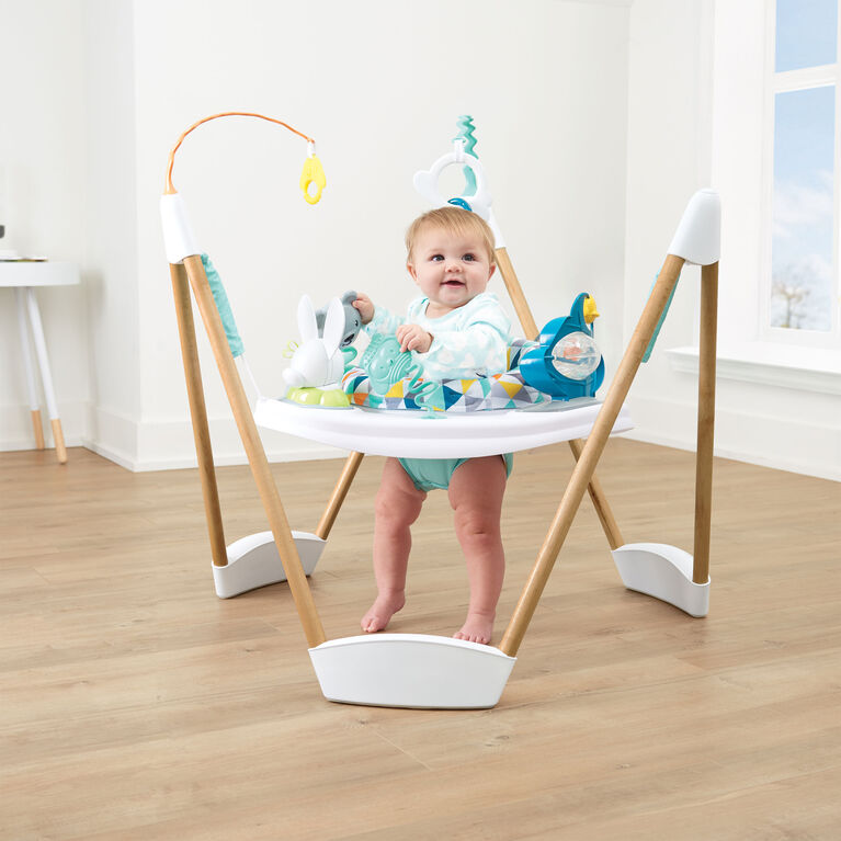 Evenflo Sautoir sur un cadre ExerSaucer Woodland Wonder