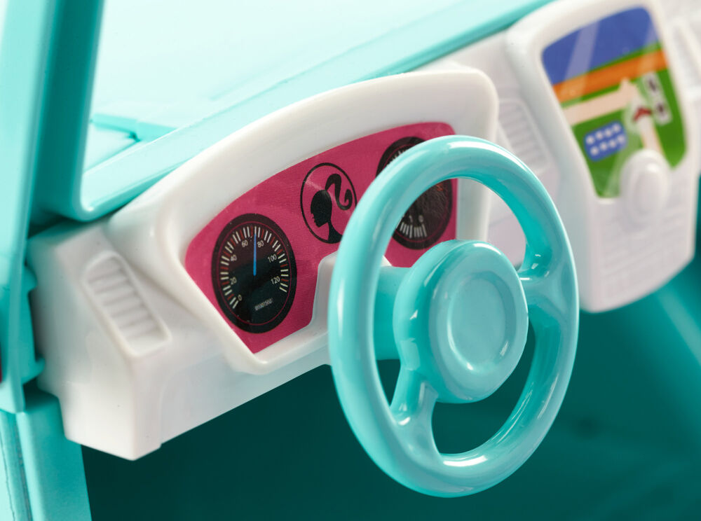 barbie jeep pink passport