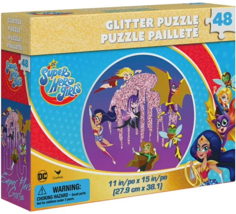 DC Super Hero Girls Glitter Puzzle 48 Pieces