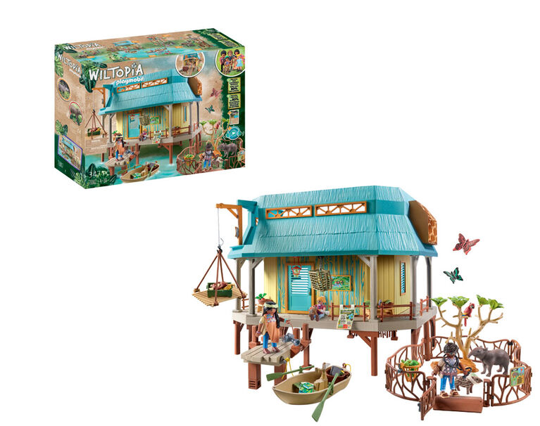 Playmobil - Wiltopia - Centre de recherche avec effet lumineux et boussole