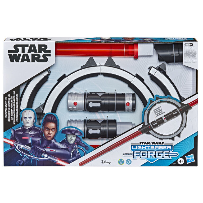 Star Wars Lightsaber Forge, Coffret Masterworks Inquisiteur, Sabre laser électronique à double lame