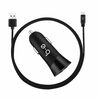 Blu Element Car Charger Dual USB 3.4A w/Micro USB Cable Black