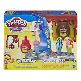 Play-Doh Kitchen Creations Drizzy - Desserts givrés, incluant de la pâte Drizzle et 6 couleurs de pâte Play-Doh atoxique