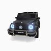 KIDSVIP Officially Licensed Mercedes G Series 24V 4x4 Kids Ride-On 2-Seater Car w/ Rubber Wheels, Music, RC - Matte Black