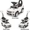 Voltz Toys Mercedes-Benz AMG GL63 4-in-1 Push Pedal Car, White