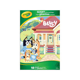 Pages à colorier géantes de Crayola, Bluey