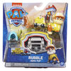 PAW Patrol, Big Truck Pups Rubble Action Figure with Clip-on Rescue Drone, Command Center Pod and Animal Friend