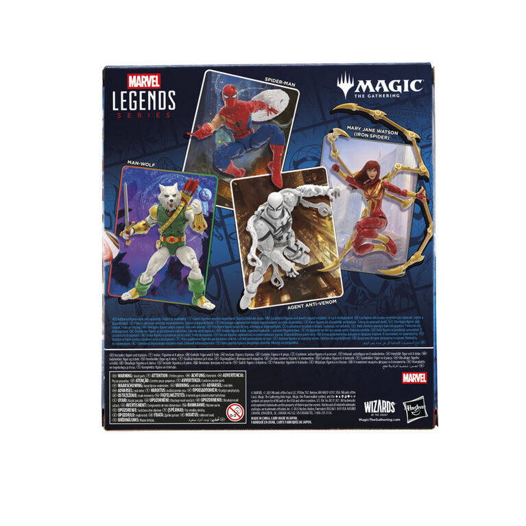 Marvel Legends Series Magic: The Gathering Mary Jane Watson (Iron Spider), Spider-Man Action Figure and Exclusive Foil Trading Card